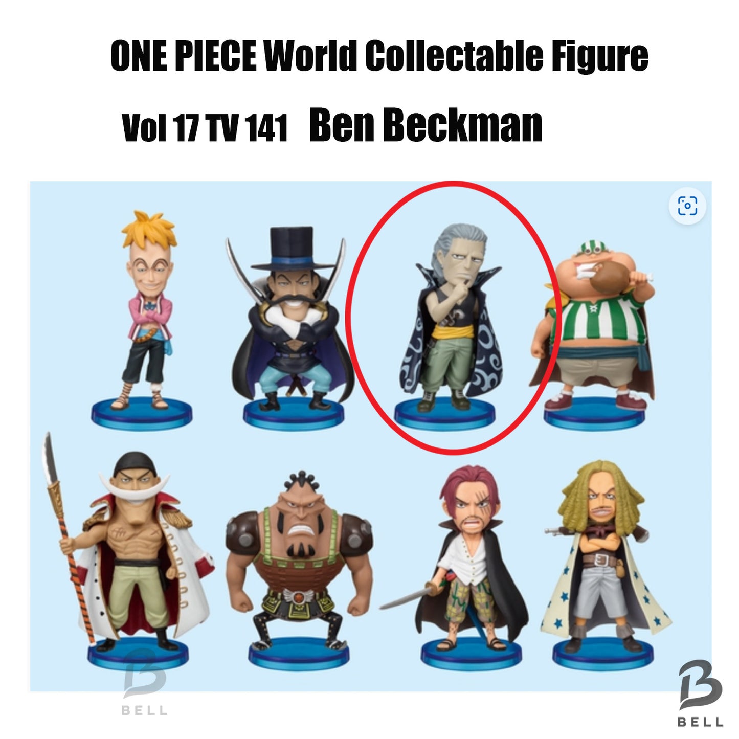 ONE PIECE World Collectable Figure Vol 17 TV 141 Ben Beckman Japan WCF