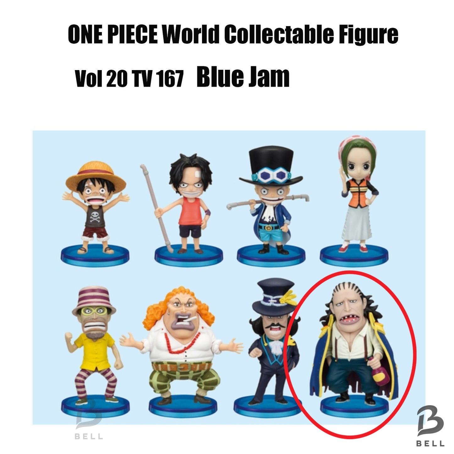 ONE PIECE World Collectable Figure Vol 20 TV 167 Blue Jam WCF Japan Banpresto