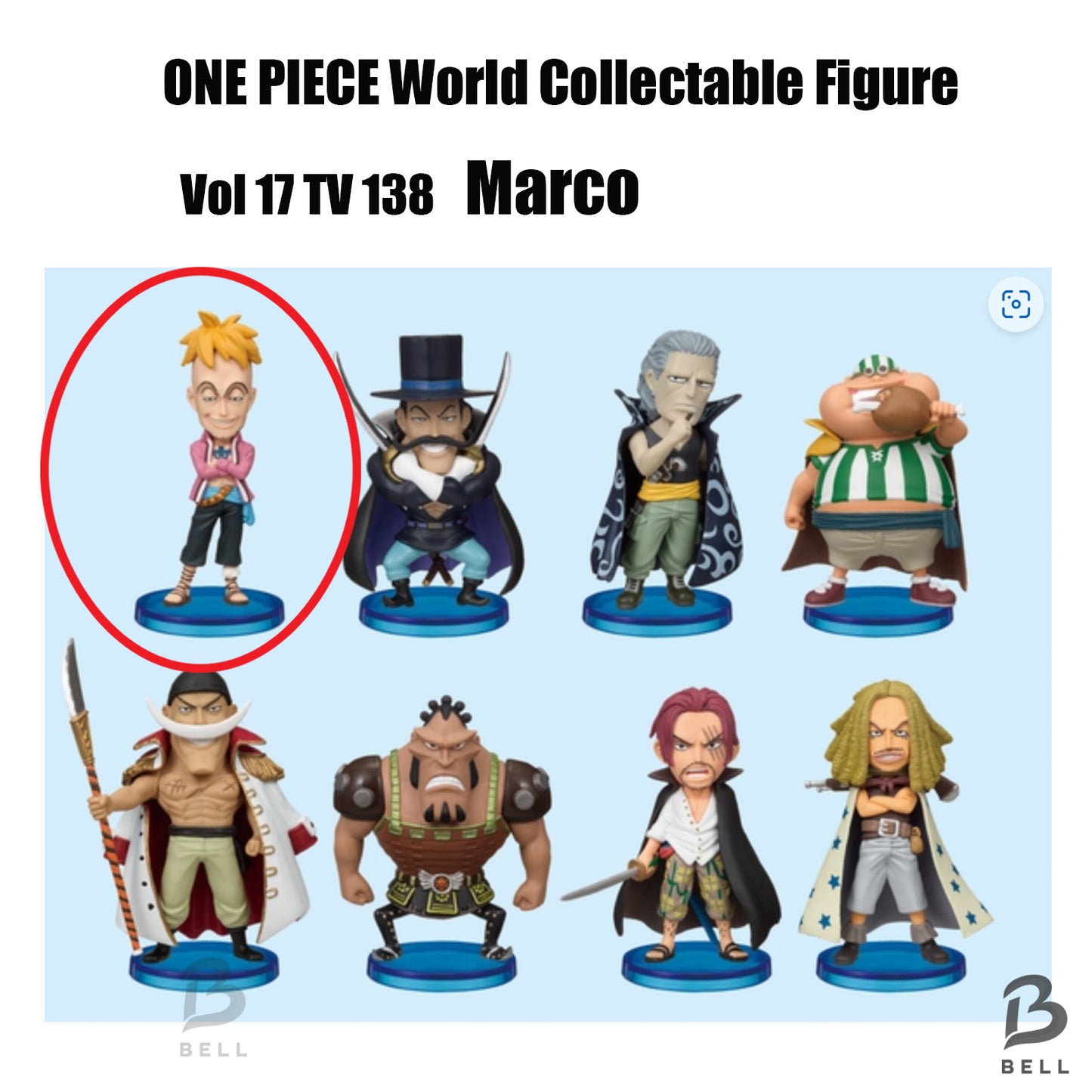 ONE PIECE Marco World Collectable Figure Vol 17 TV 138 Japan WCF Japan Anime