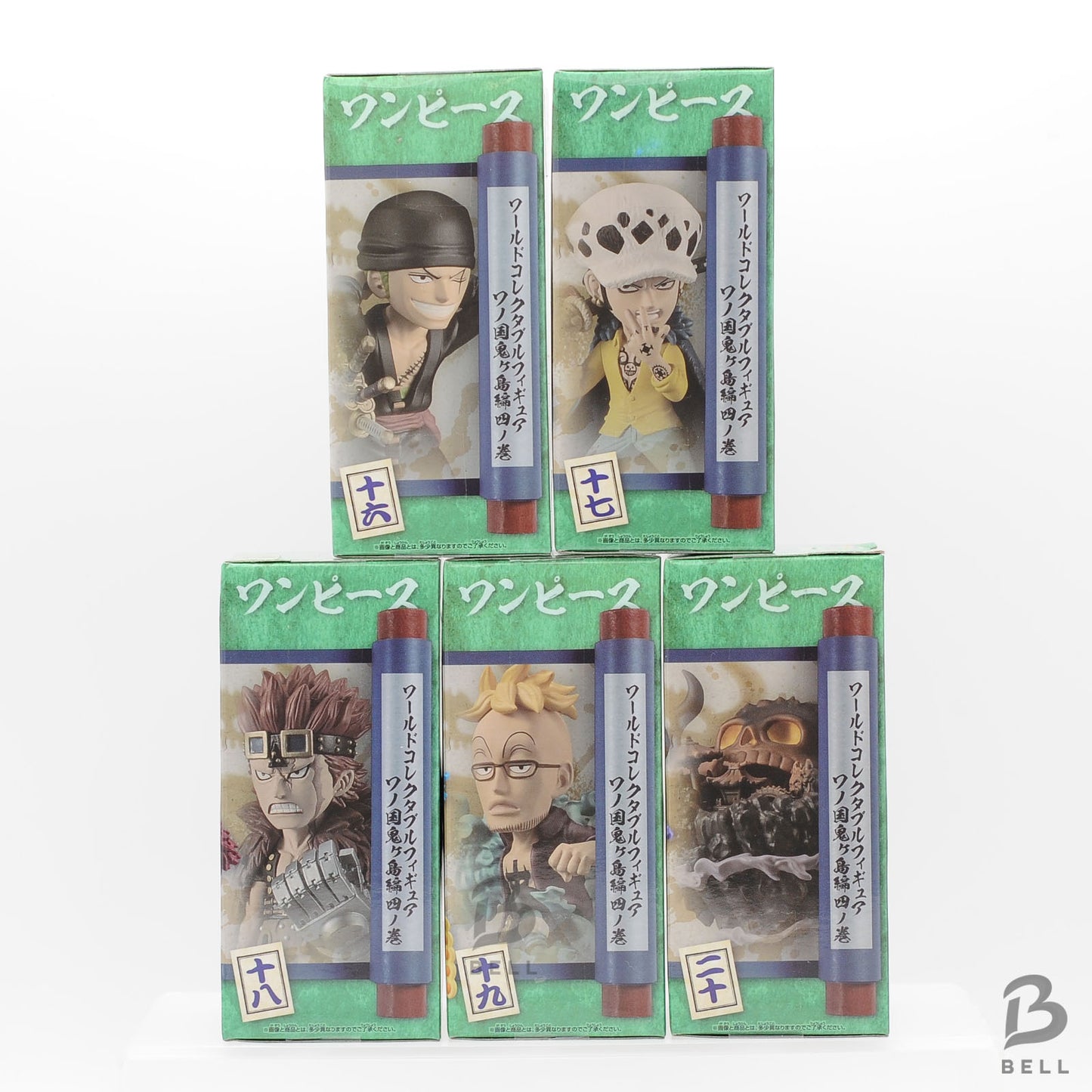 ONE PIECE World Collectable Figure Wanokuni Onigashima Vol.4 Set of 5 WCF new