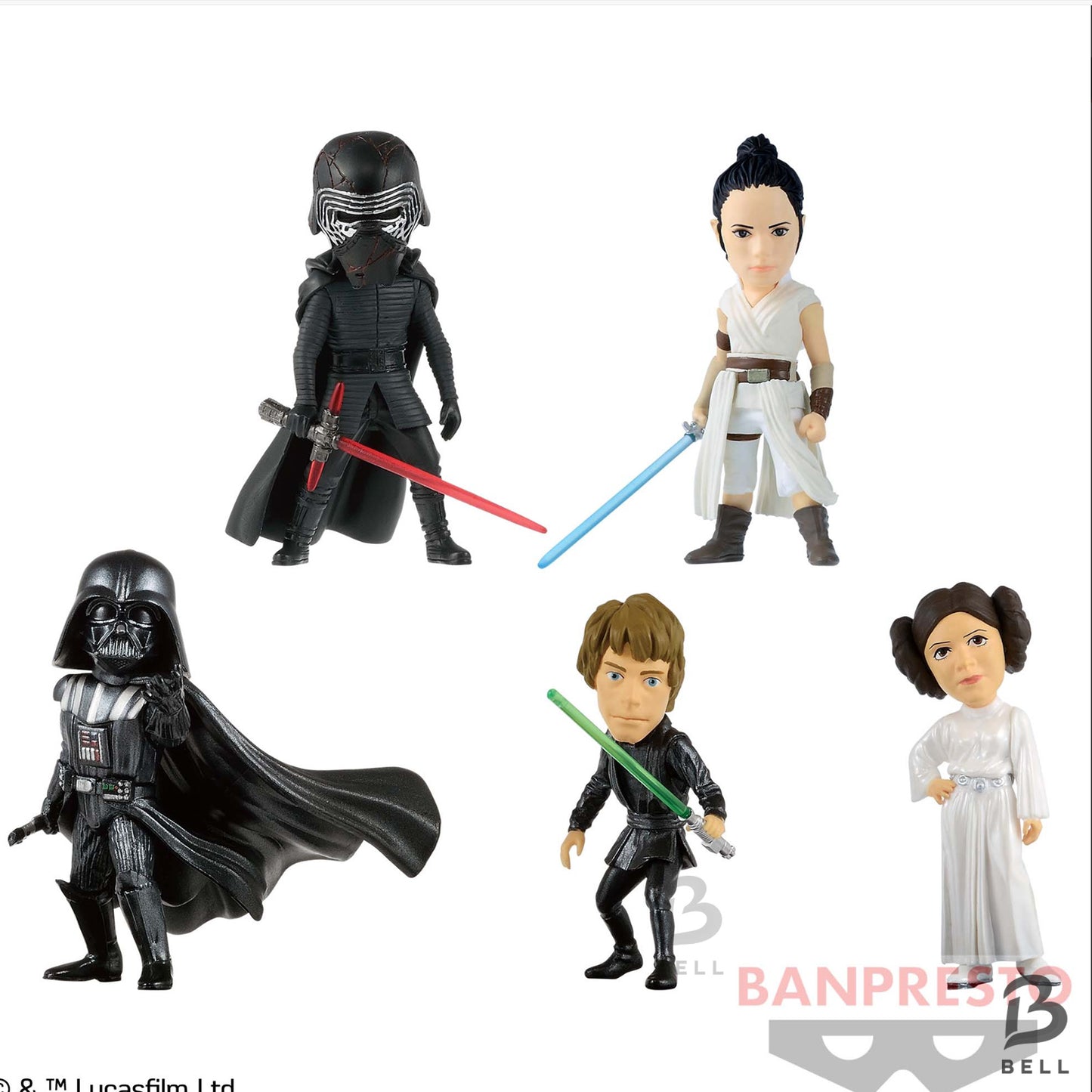 STAR WARS LEIA LUKE DARTH VADER figure Star Wars Movie WCF Premium set of 3