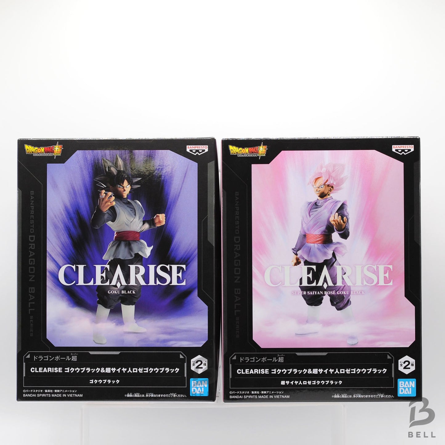 Dragon Ball Super Figure Goku Balck Super Saiyan Rose Clearise Banpresto Set of2