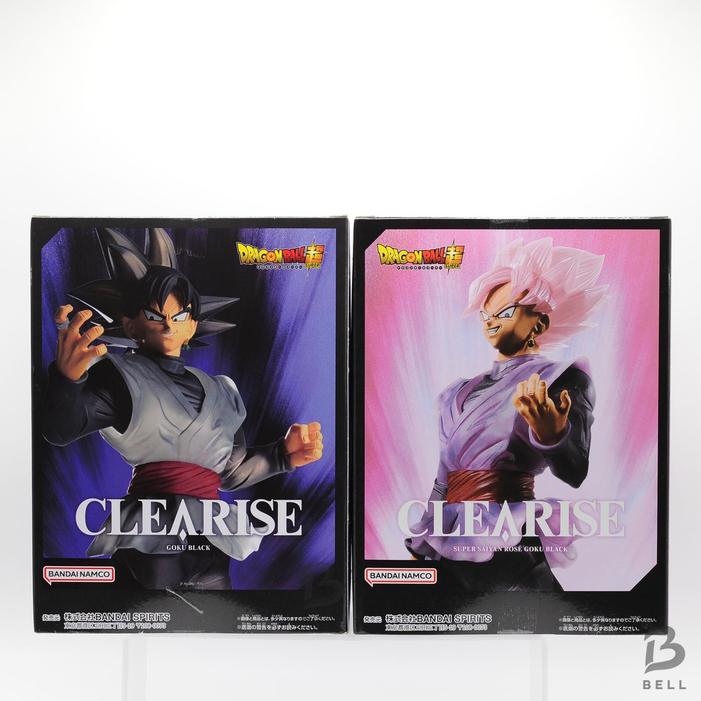 Dragon Ball Super Figure Goku Balck Super Saiyan Rose Clearise Banpresto Set of2
