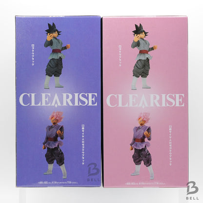 Dragon Ball Super Figure Goku Balck Super Saiyan Rose Clearise Banpresto Set of2