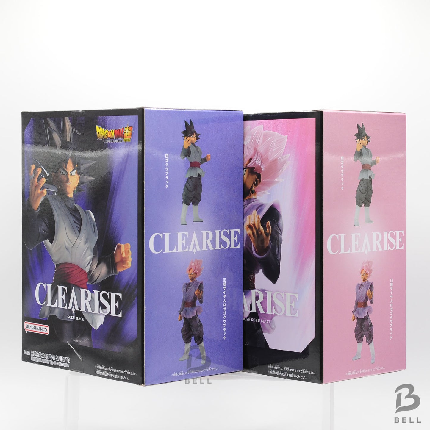 Dragon Ball Super Figure Goku Balck Super Saiyan Rose Clearise Banpresto Set of2