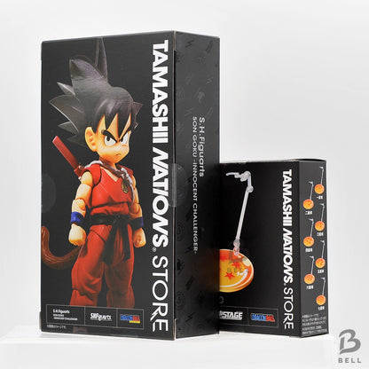 SH Figuarts Kid Son Goku Innocent Challenger TNS Exclusive + Tamashii Stage new