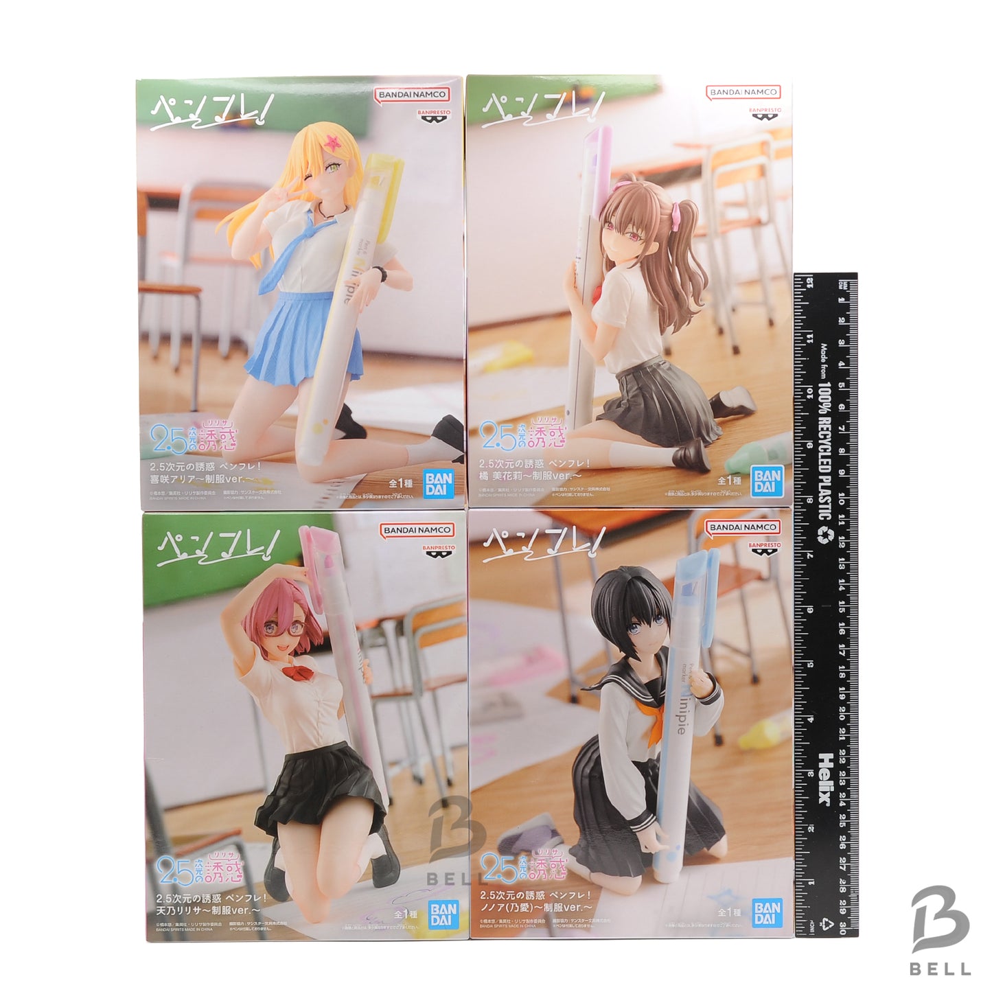 2.5D Seduction PenFure! Set of 4: Ririsa, Mikari, Aria, Nonoa Figures JAPAN BNIB
