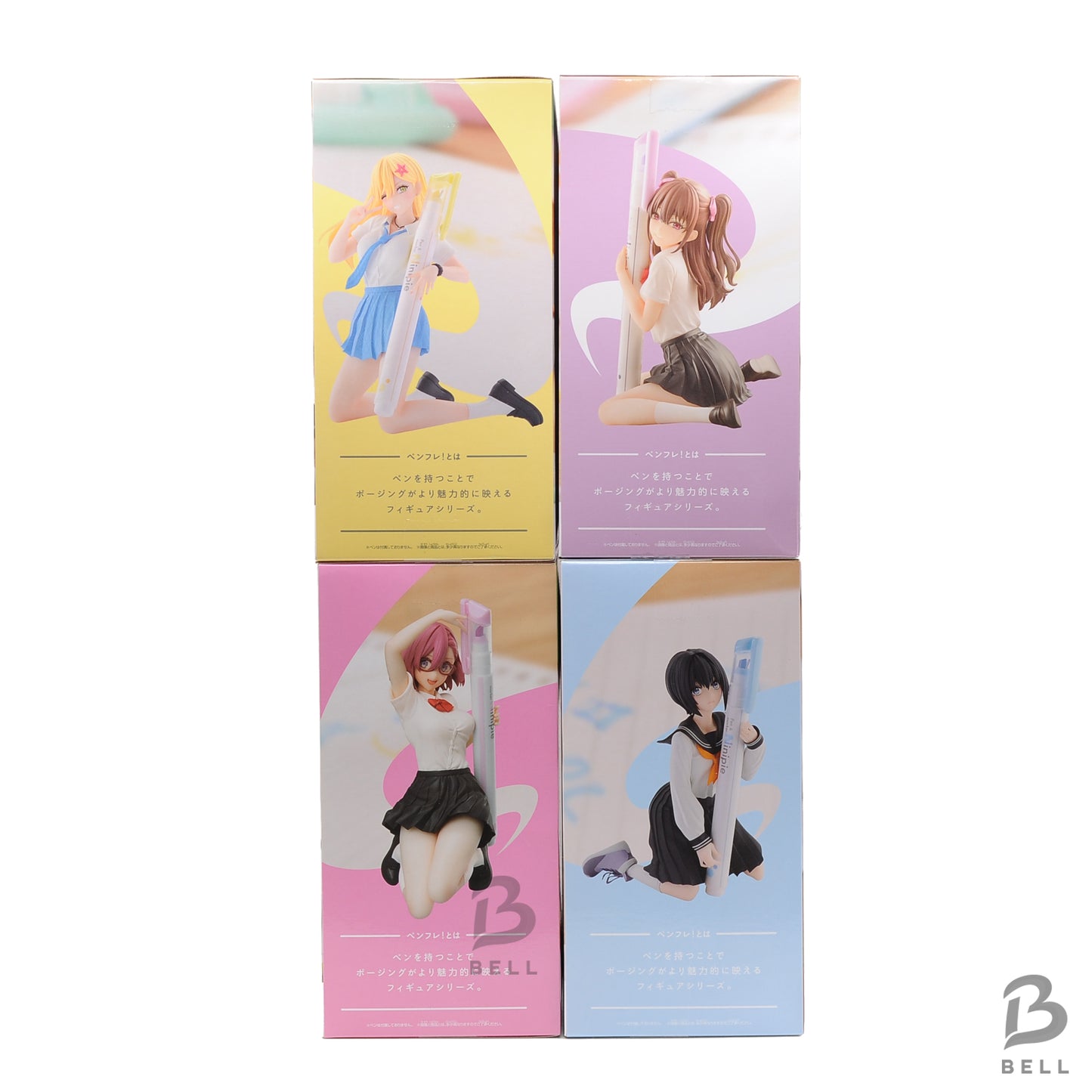 2.5D Seduction PenFure! Set of 4: Ririsa, Mikari, Aria, Nonoa Figures JAPAN BNIB