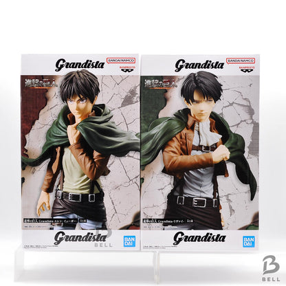 Attack on Titan Grandista  Eren Yeager & Levi Figure Set by Banpresto Japan JP