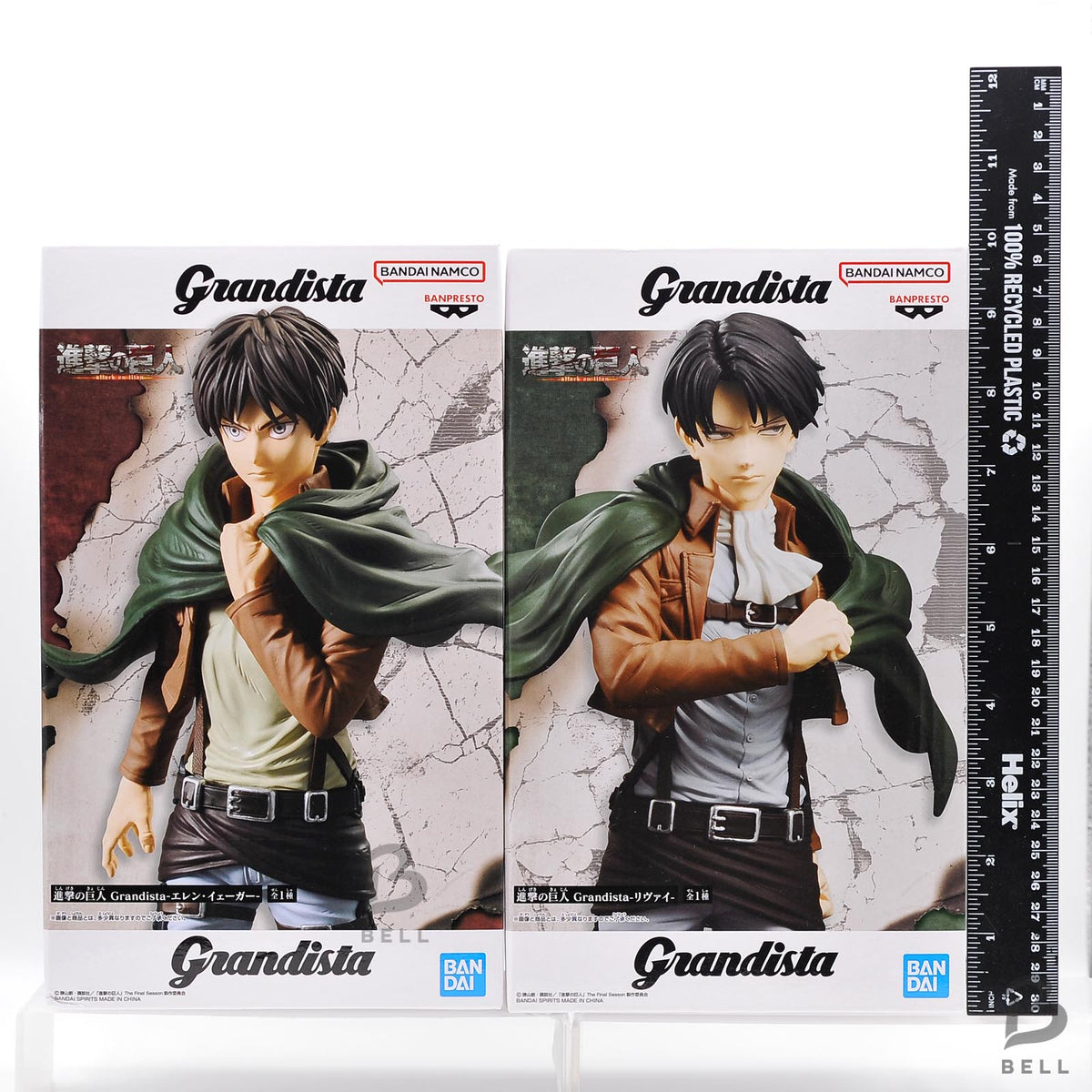 Attack on Titan Grandista  Eren Yeager & Levi Figure Set by Banpresto Japan JP
