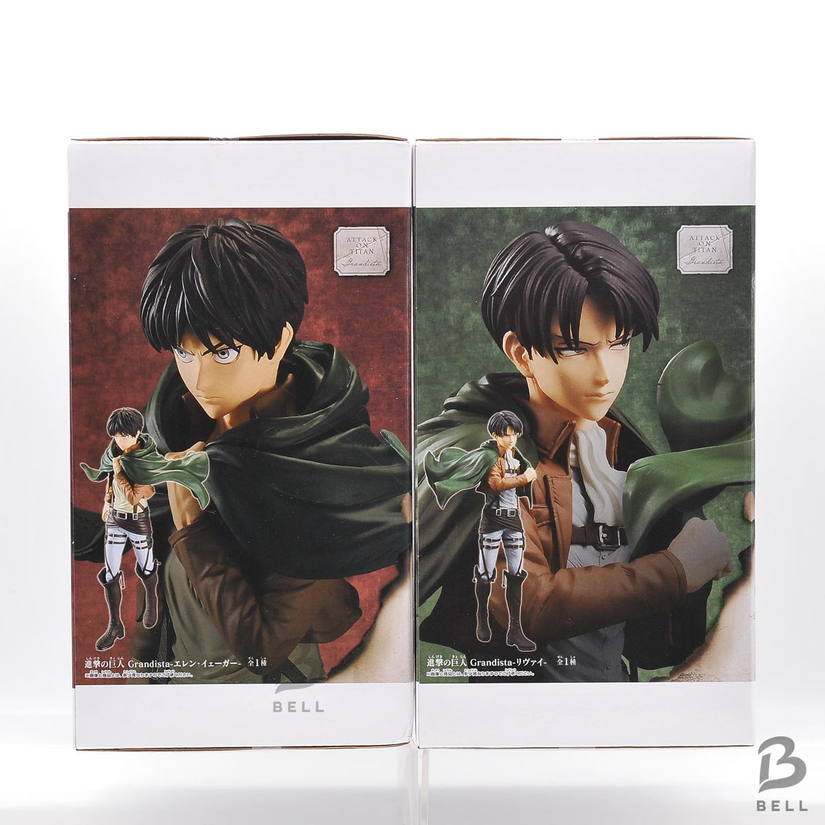 Attack on Titan Grandista  Eren Yeager & Levi Figure Set by Banpresto Japan JP