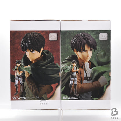 Attack on Titan Grandista  Eren Yeager & Levi Figure Set by Banpresto Japan JP
