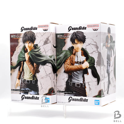 Attack on Titan Grandista  Eren Yeager & Levi Figure Set by Banpresto Japan JP
