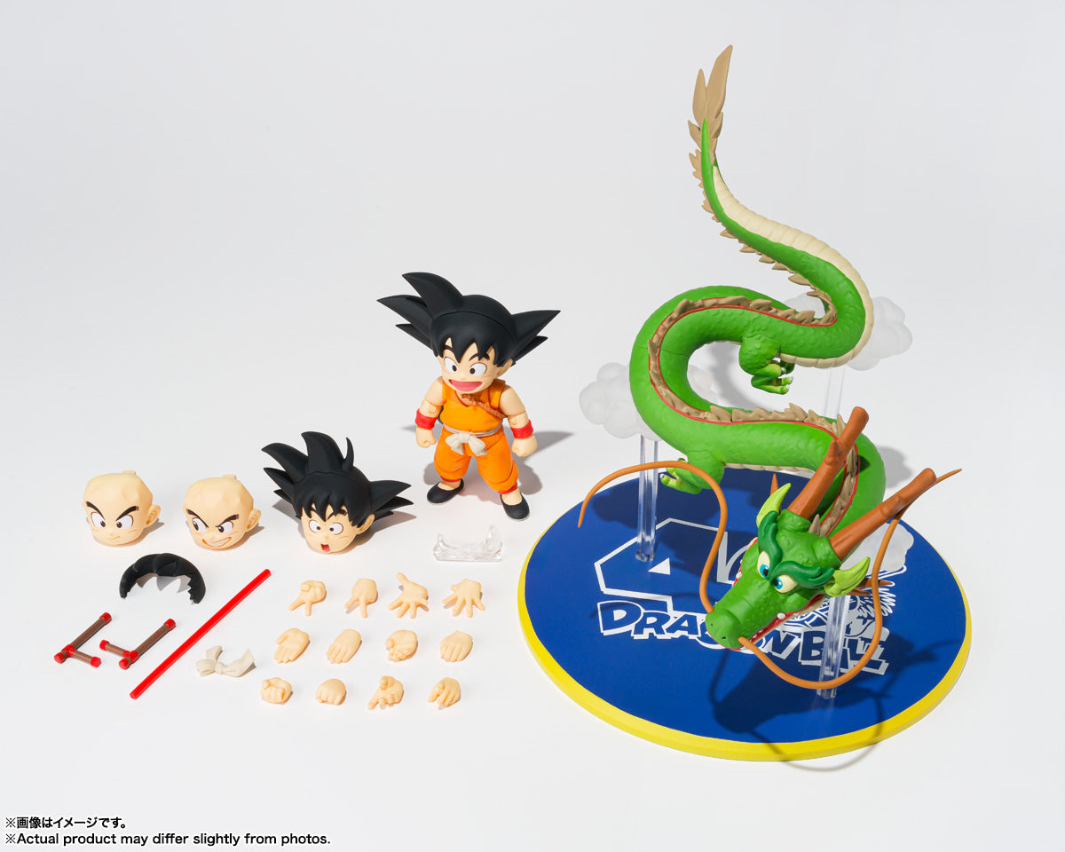 RARE BANDAI V Jump S.H.Figuarts SON GOKU & Dragon Shenron 40th Anniversary New