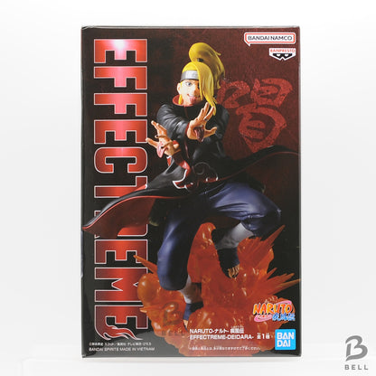 Front of the Banpresto Naruto Shippuden EFFECTREME Deidara box with explosion-effect figure artwork