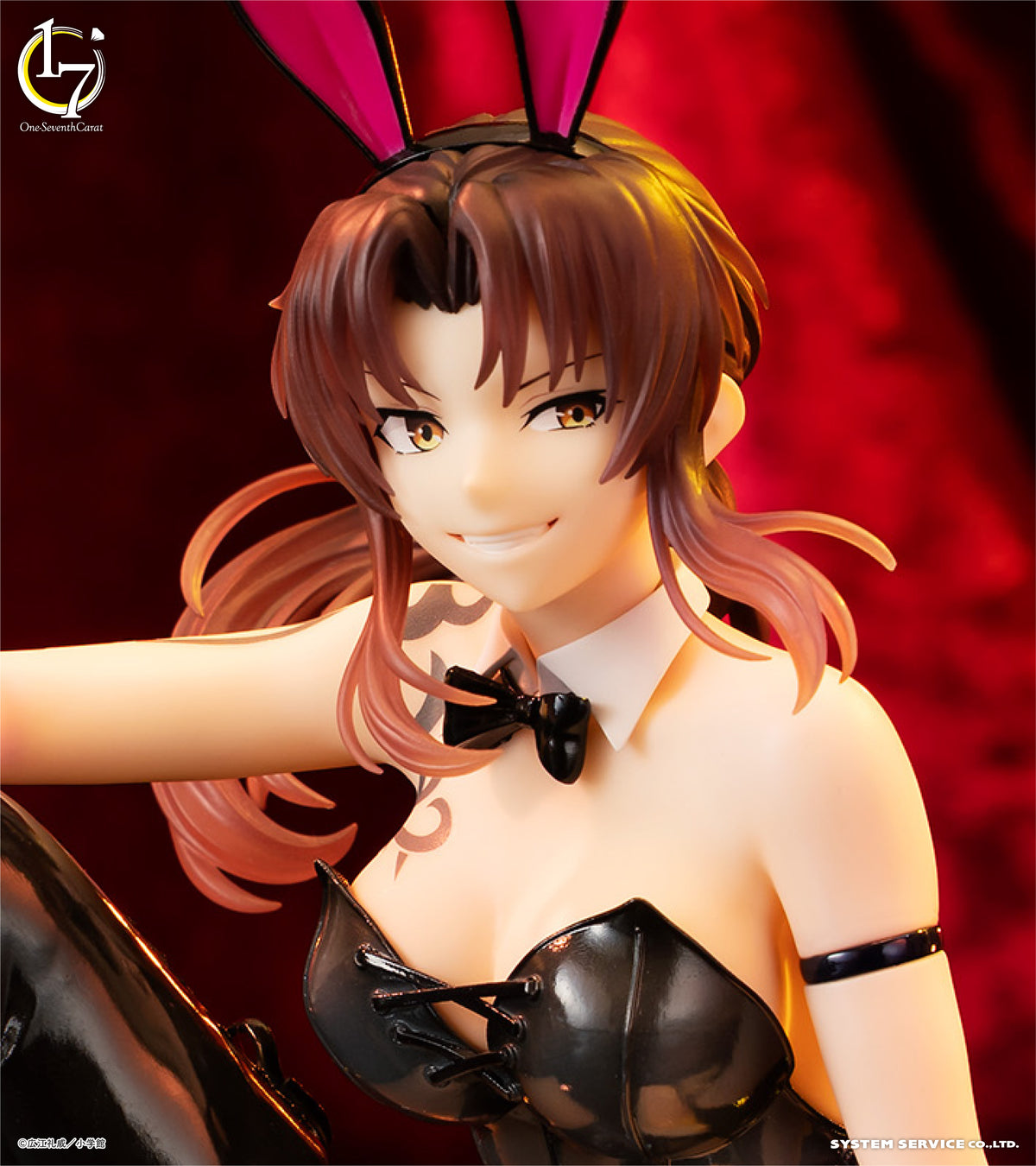 Black Lagoon Revy One-Seventh Carat Bunny Ver Figure System Service Anime JP New
