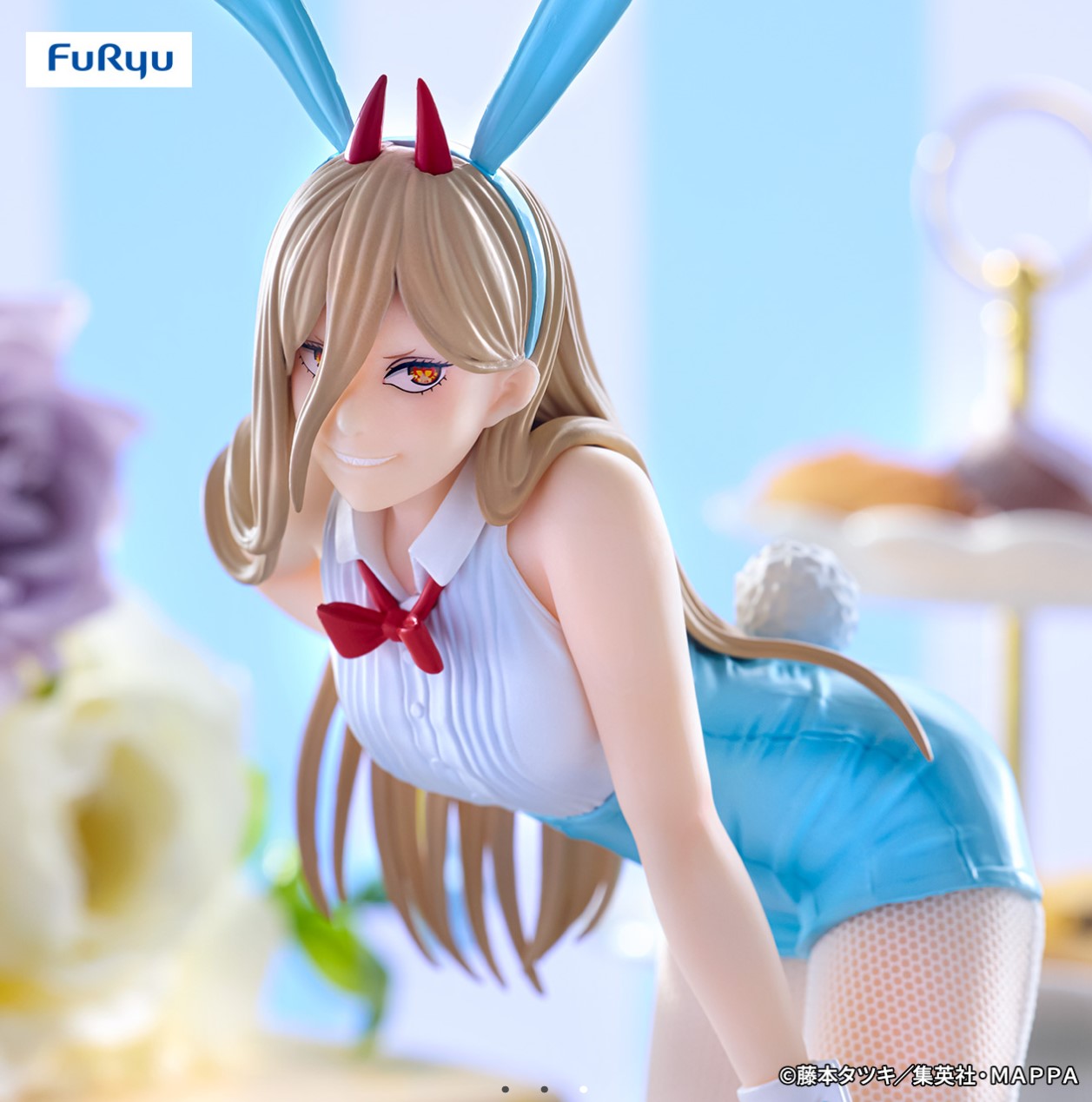 Chainsaw Man Bicute Bunnies Figure Power Light Blue Ver FuRyu Japan Anime BNIB