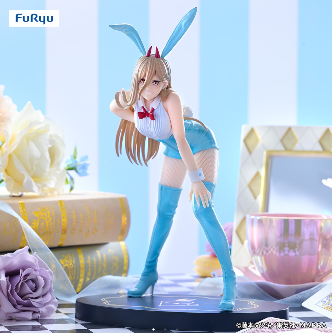 Chainsaw Man Bicute Bunnies Figure Power Light Blue Ver FuRyu Japan Anime BNIB