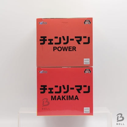 Chainsaw Man Power & Makima Figure Set TAITO Prize Anime Figures Japan Exclusive