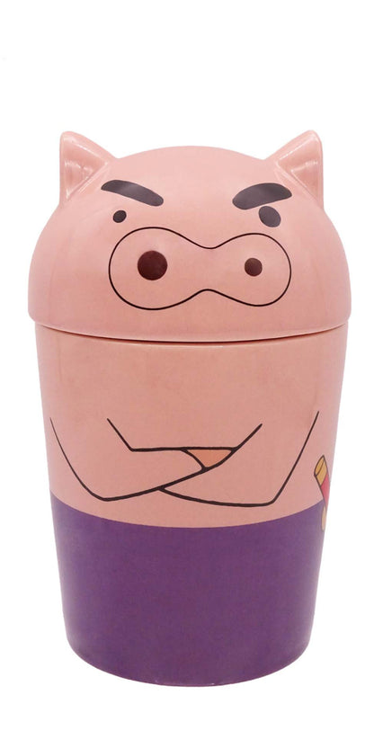 Crayon Shin-chan Buri Buri Zaemon Porcelain Tumbler set 2024 Japan anime Boxed