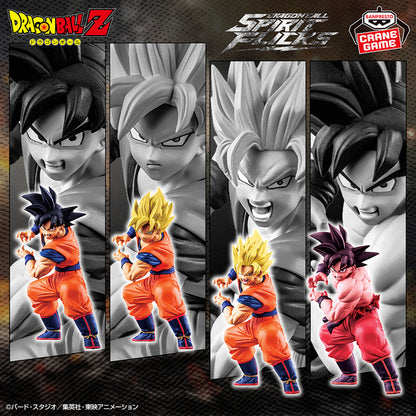 DRAGON BALL SPIRITFLICKS 01 Son Goku Banpresto Figure Toy Set of 4 Japan New
