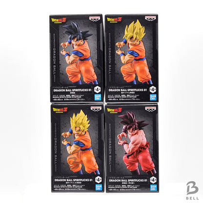 DRAGON BALL SPIRITFLICKS 01 Son Goku Banpresto Figure Toy Set of 4 Japan New