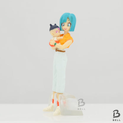 Dragon Ball Z Bulma & Trunks Anime Figure Gacha Gashapon HG 12 Japan Bandai Toy