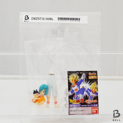 Dragon Ball Z Bulma & Trunks Anime Figure Gacha Gashapon HG 12 Japan Bandai Toy