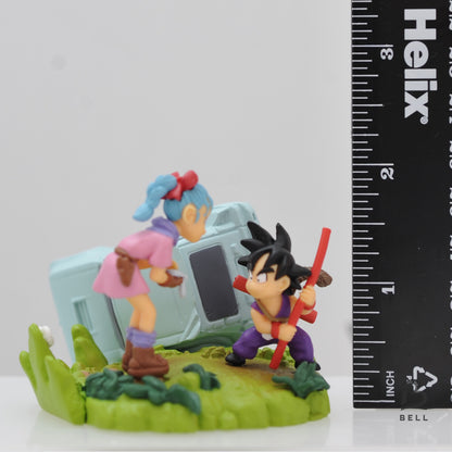 Dragon Ball Z Bulma Goku Capsule Collection Figure Toy MegaHouse Japan Anime