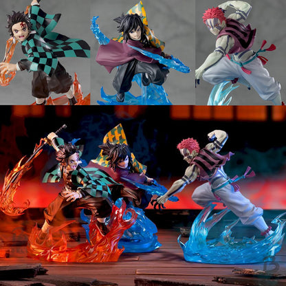 Demon Slayer kimetsu XrossLink Figure 3pc Set Tanjiro Giyu Akaza Infinity Castle