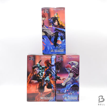 Demon Slayer kimetsu XrossLink Figure 3pc Set Tanjiro Giyu Akaza Infinity Castle
