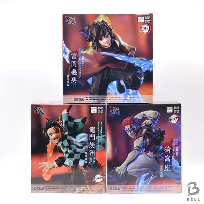 Demon Slayer kimetsu XrossLink Figure 3pc Set Tanjiro Giyu Akaza Infinity Castle