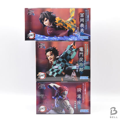 Demon Slayer kimetsu XrossLink Figure 3pc Set Tanjiro Giyu Akaza Infinity Castle