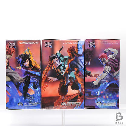 Demon Slayer kimetsu XrossLink Figure 3pc Set Tanjiro Giyu Akaza Infinity Castle