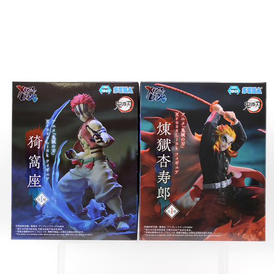 Demon Slayer XrossLink Figures Rengoku Kyojuro and Akaza Set of 2 Japan Anime