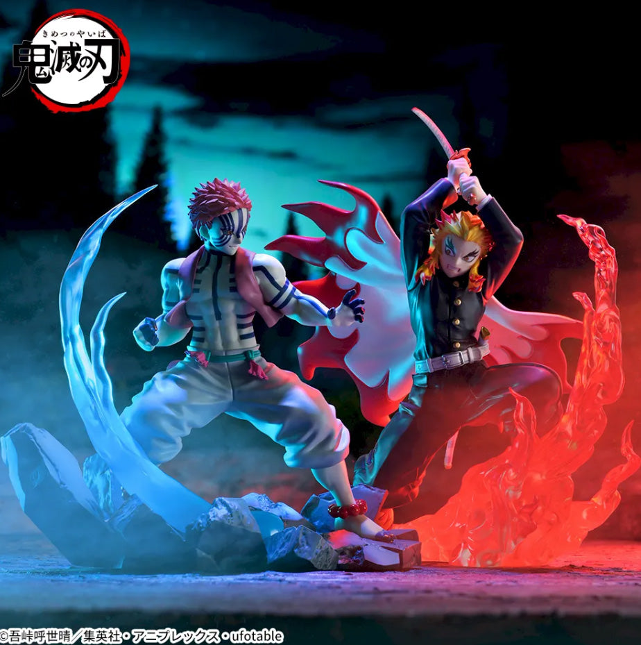 Demon Slayer XrossLink Figures Rengoku Kyojuro and Akaza Set of 2 Japan Anime