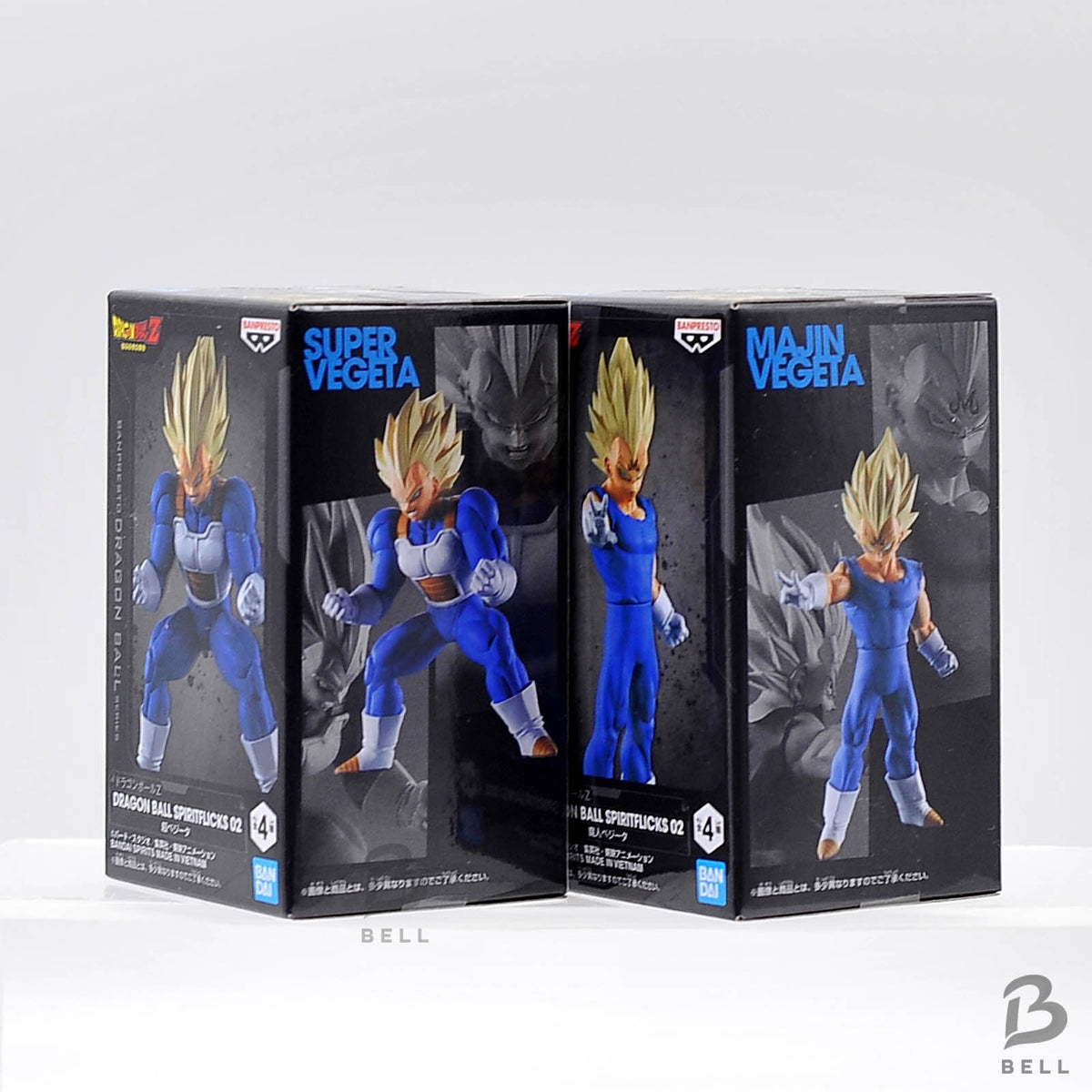 Dragon Ball SPIRITFLICKS 02 Vegeta Figure Banpresto Set of 2 Anime Japan New Box