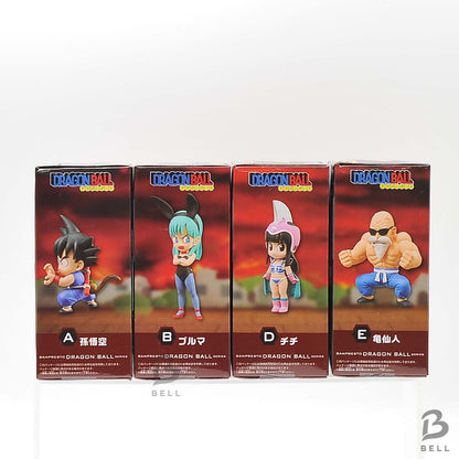 Dragon Ball WCF Childhood Arc Vol.4 Figure Goku Bulma Chi-Chi Roshi Set of 4 New