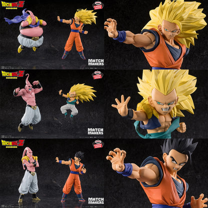 Dragon Ball Z MATCH MAKERS  Son Goku Son Gohan Gotenks VS Majin Buu Figure  Set