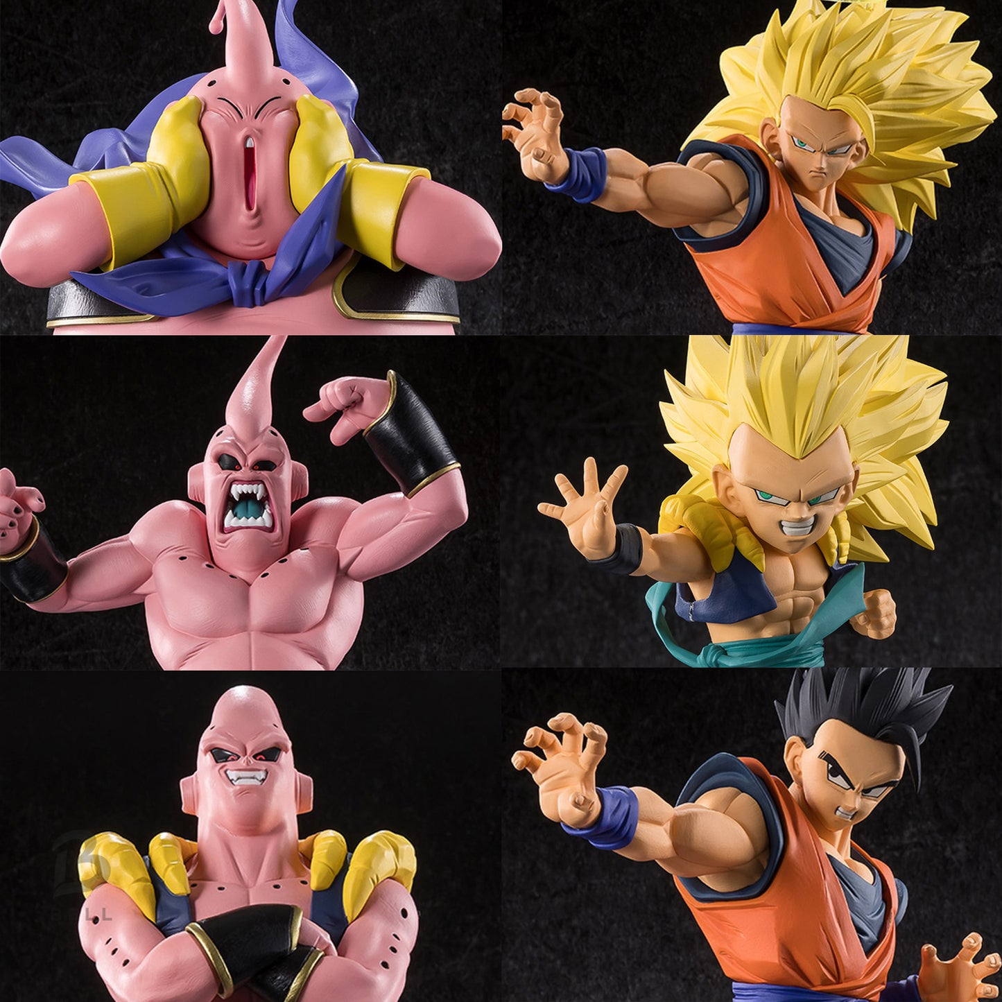 Dragon Ball Z MATCH MAKERS  Son Goku Son Gohan Gotenks VS Majin Buu Figure  Set
