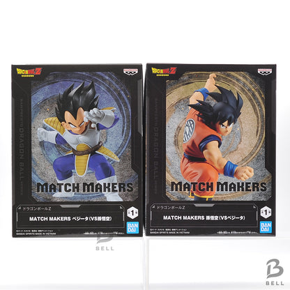 Dragon Ball Z MATCH MAKERS Son Goku VS Vegeta Figure Set Banpresto Official JP