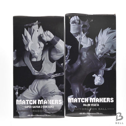 Dragon Ball Z MATCH MAKERS Super Saiyan 2 Son Goku VS Majin Vegeta Figure Set