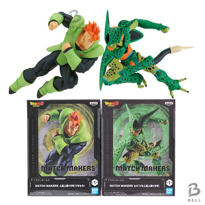 Dragon Ball Z Match Makers Android 16 VS Cell Banpresto Anime Figure Japan New