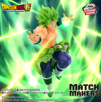 Dragon Ball Super Super Saiyan Broly Figure Match Makers Authentic JAPAN Sealed