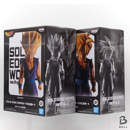 Dragon Ball Z Son Gohan Figure SOLID EDGE WORKS THE Departure vol.5 Set of 2 New