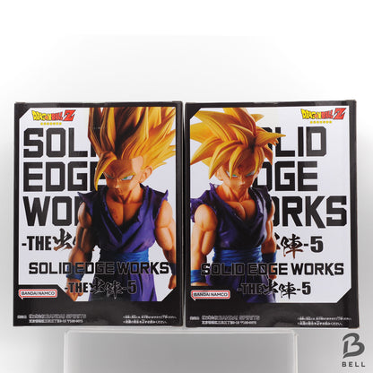 Dragon Ball Z Son Gohan Figure SOLID EDGE WORKS THE Departure vol.5 Set of 2 New