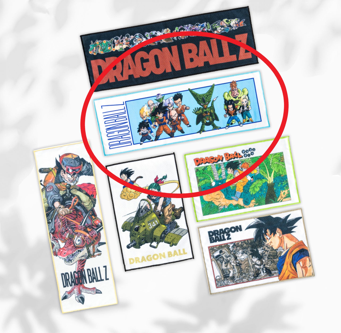 Dragon Ball Ichiban kuji Acrylic Stand Rubber Coaster  Clear File Towel Set of 5