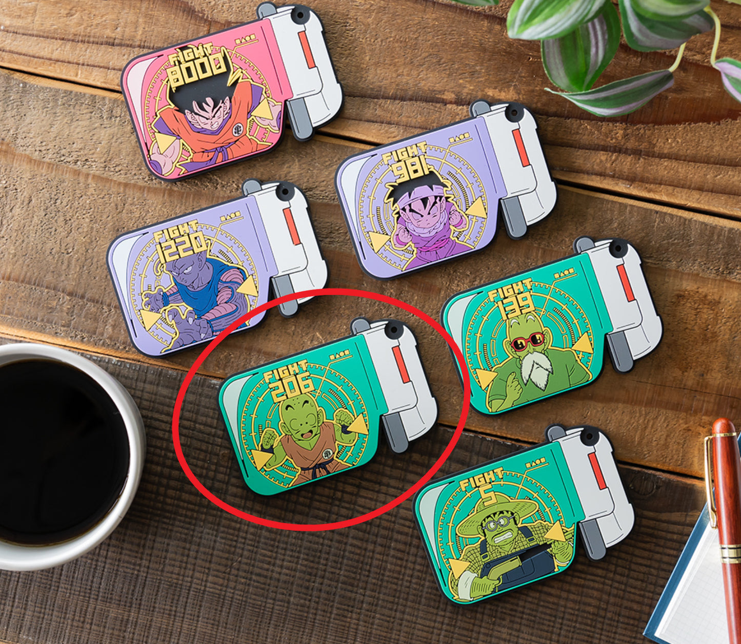 Dragon Ball Ichiban kuji Acrylic Stand Rubber Coaster  Clear File Towel Set of 5