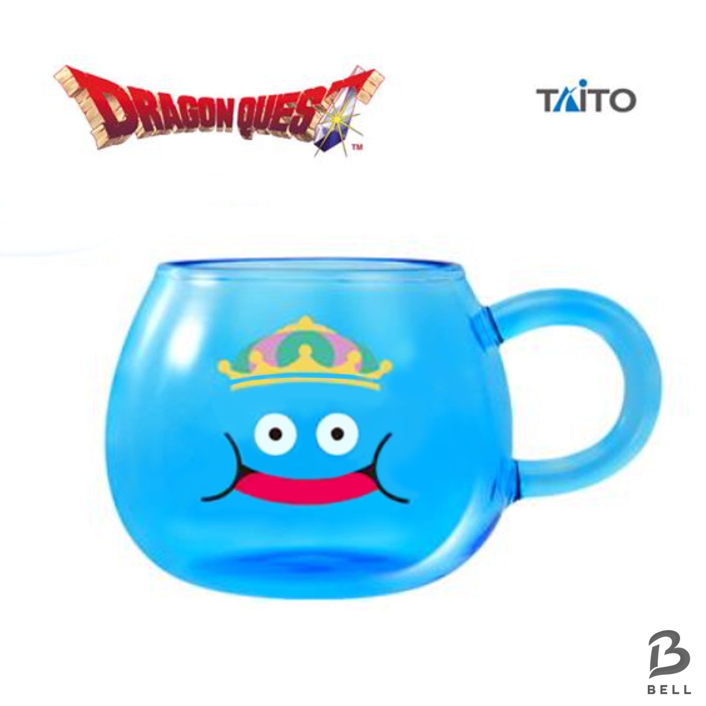 Dragon Quest King slime Glass AM Japan Game sealed New Blue 2.6in Square Enix
