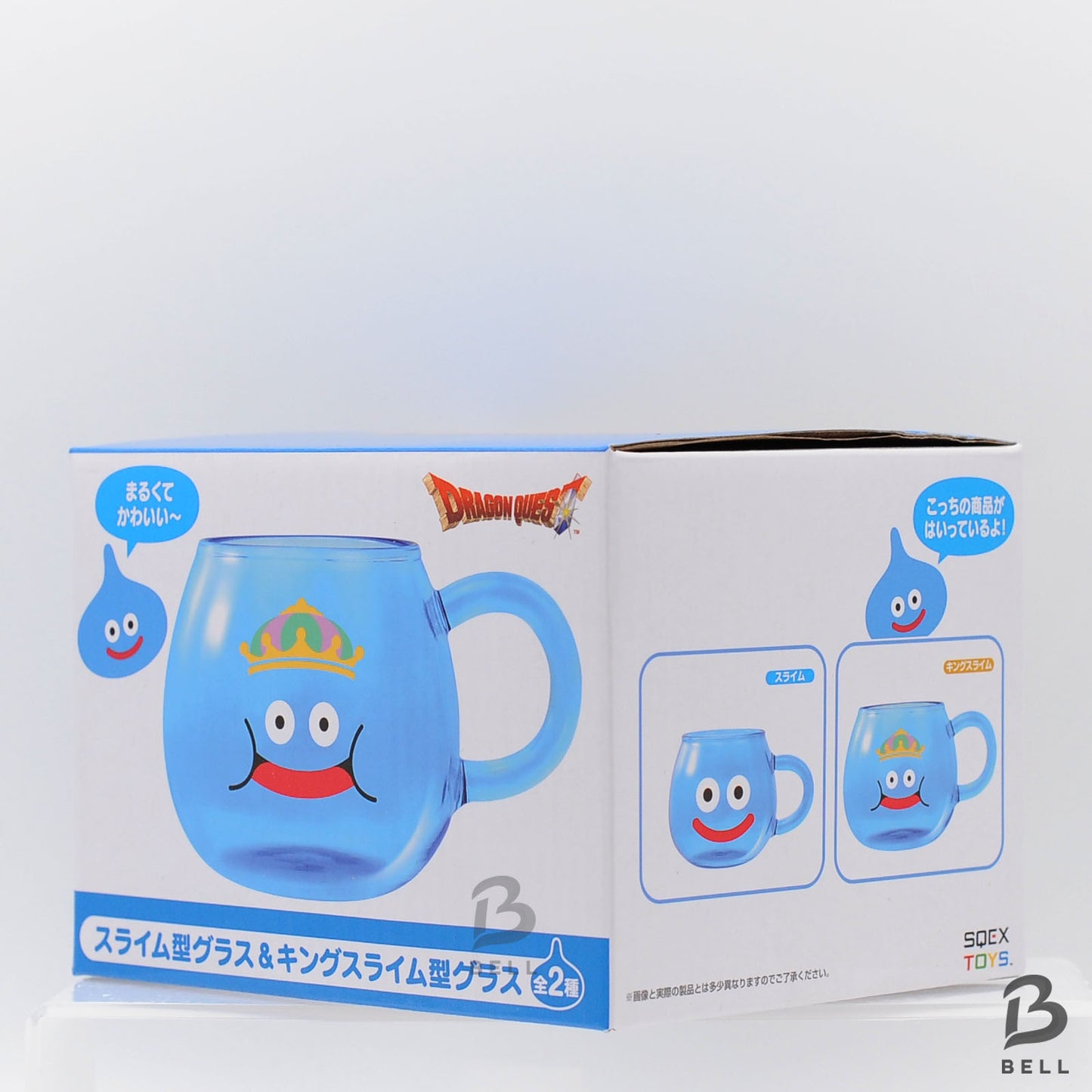 Dragon Quest King slime Glass AM Japan Game sealed New Blue 2.6in Square Enix